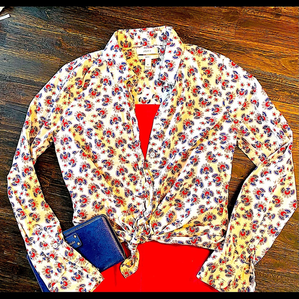 Paisley! JCrew button down